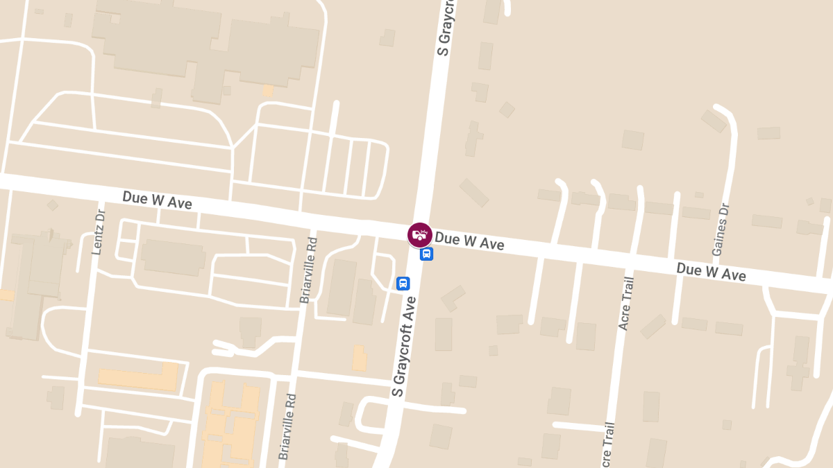 Injury Crash at W Due West Ave & S Graycroft Ave