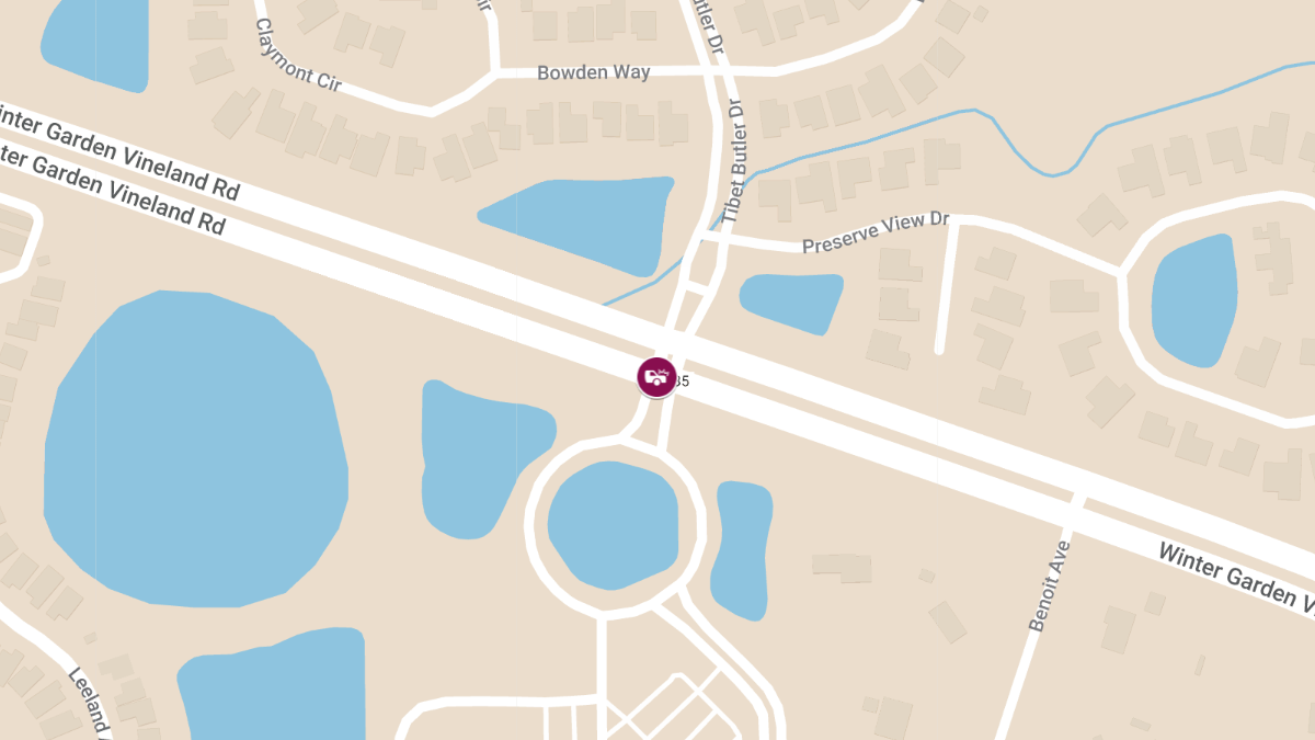 Injury Crash at Winter Garden Vineland Rd & Tibet Butler Dr