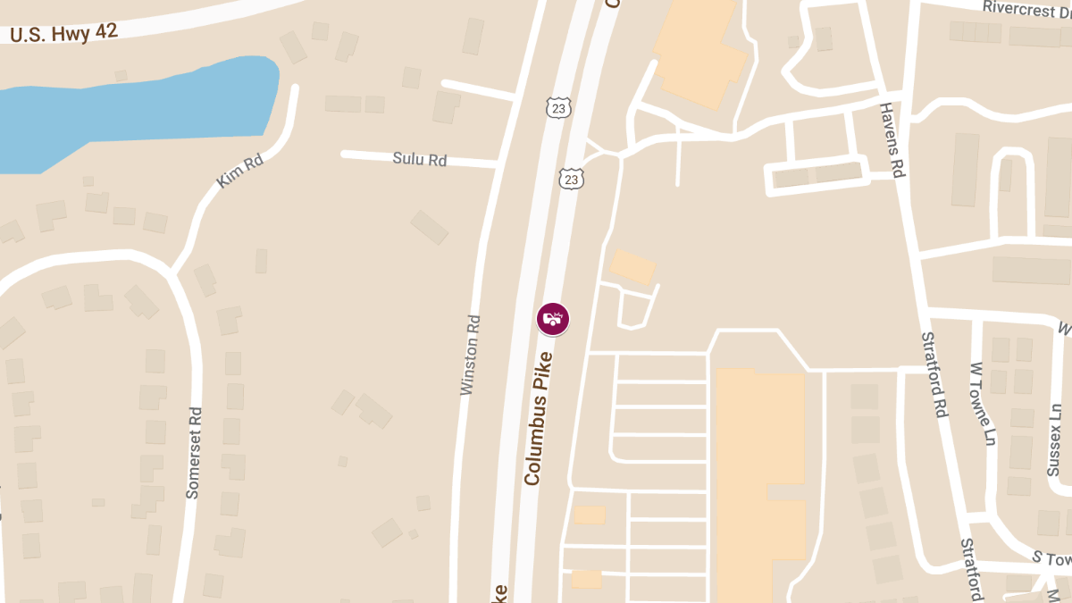 Injury Crash on 1000 Block of Columbus Pike