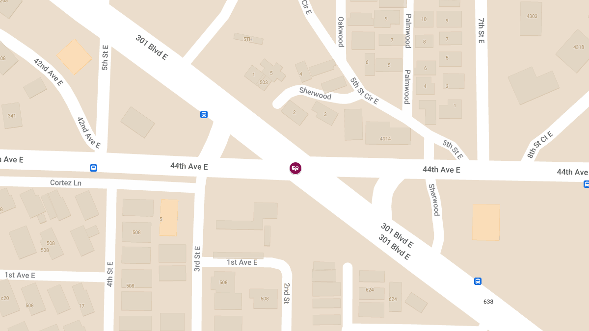 Injury Crash on 301 Blvd E at 44th Ave E