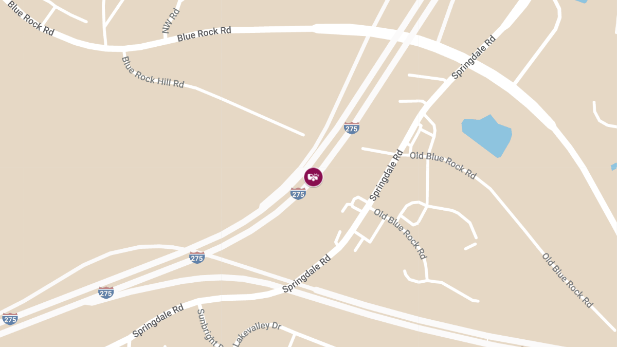 Injury Crash on 5 Mile Rd Ramp to I-275 EB