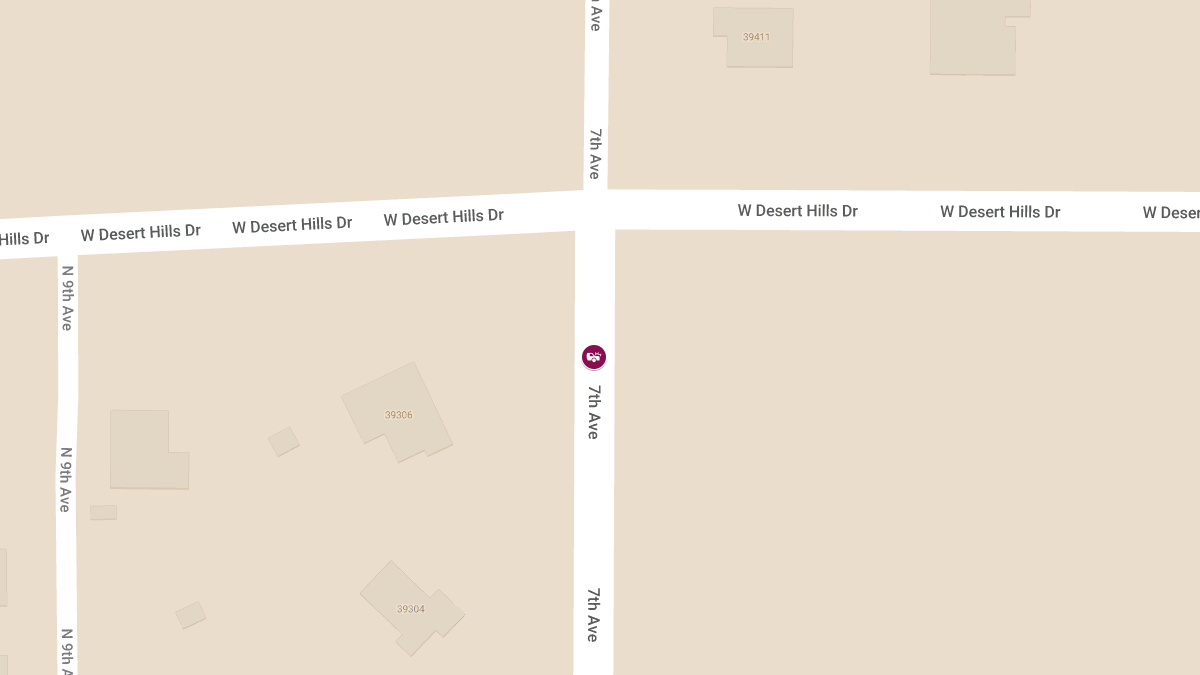 Injury Crash on 7th Ave South of W Desert Hills Dr