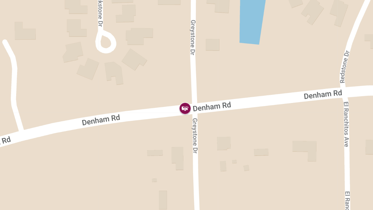 Injury Crash on Denham Rd near Greystone Dr