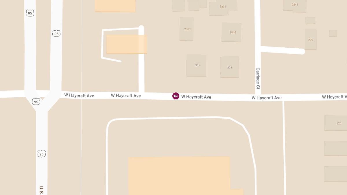Injury Crash on Haycraft Ave Between Hwy 95 and Government Way