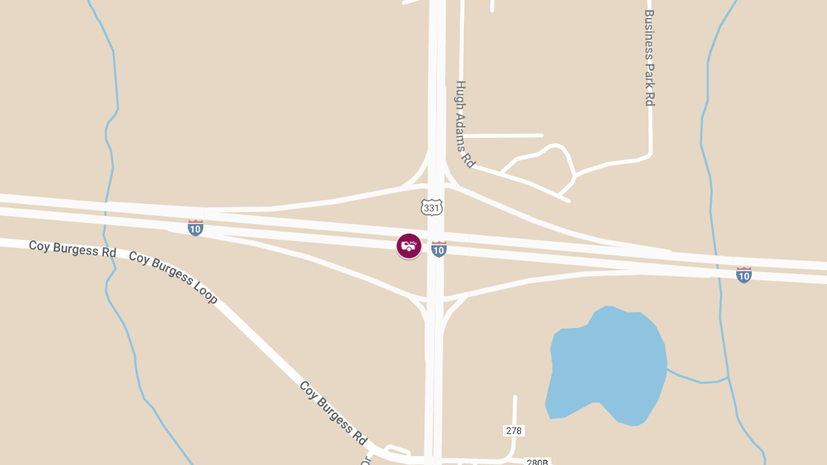 Injury Crash on I-10 WB Near MM 80