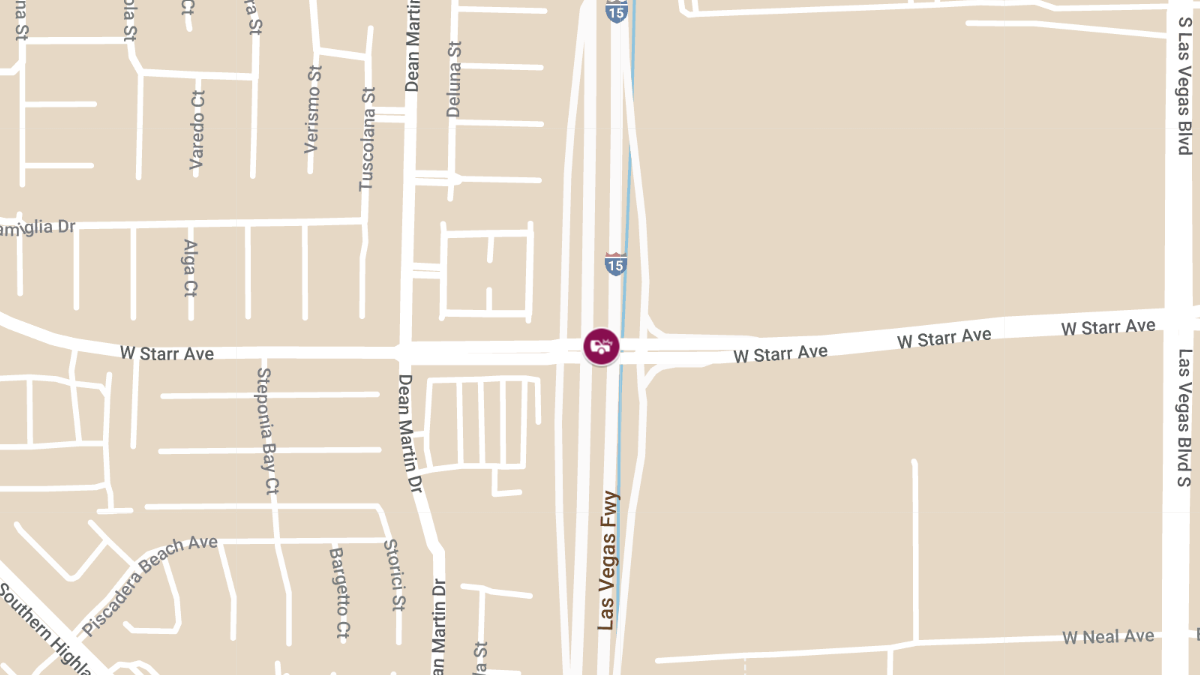 Injury Crash on I-15 S at E Starr Ave