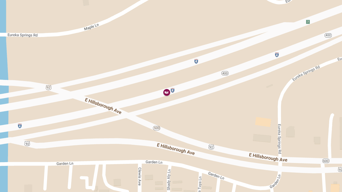 Injury Crash on I-4 WB Near Mile Marker 3