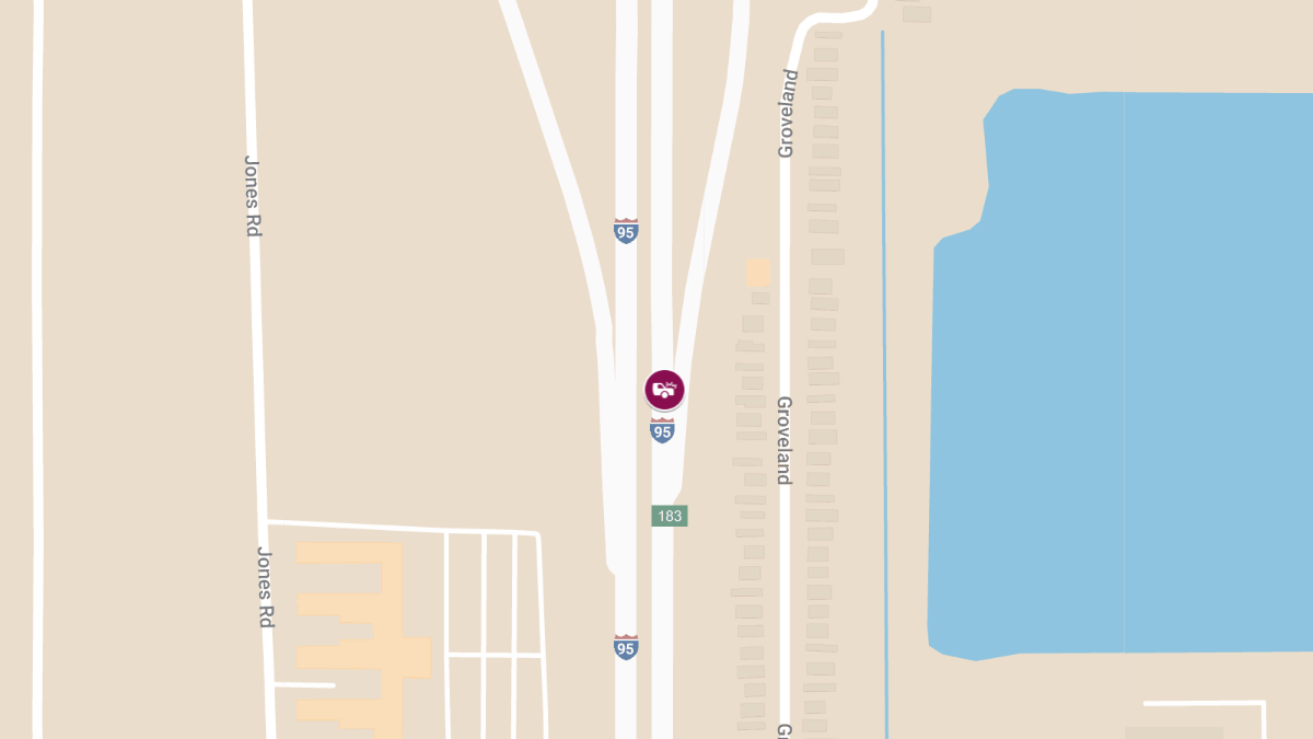 Injury Crash on I-95 NB Near Mile Marker 188