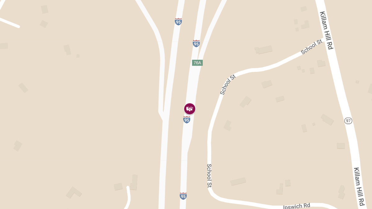 Injury Crash on I-95 NB near Exit 74