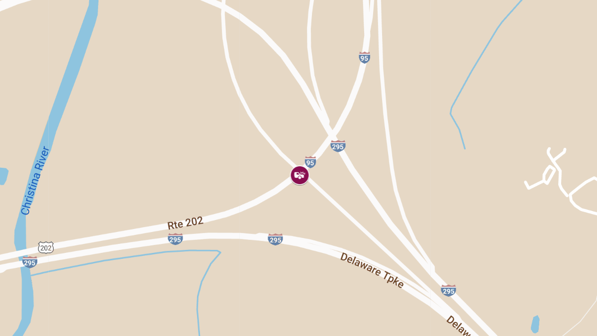 Injury Crash on I-95 SB Near I-295 Split