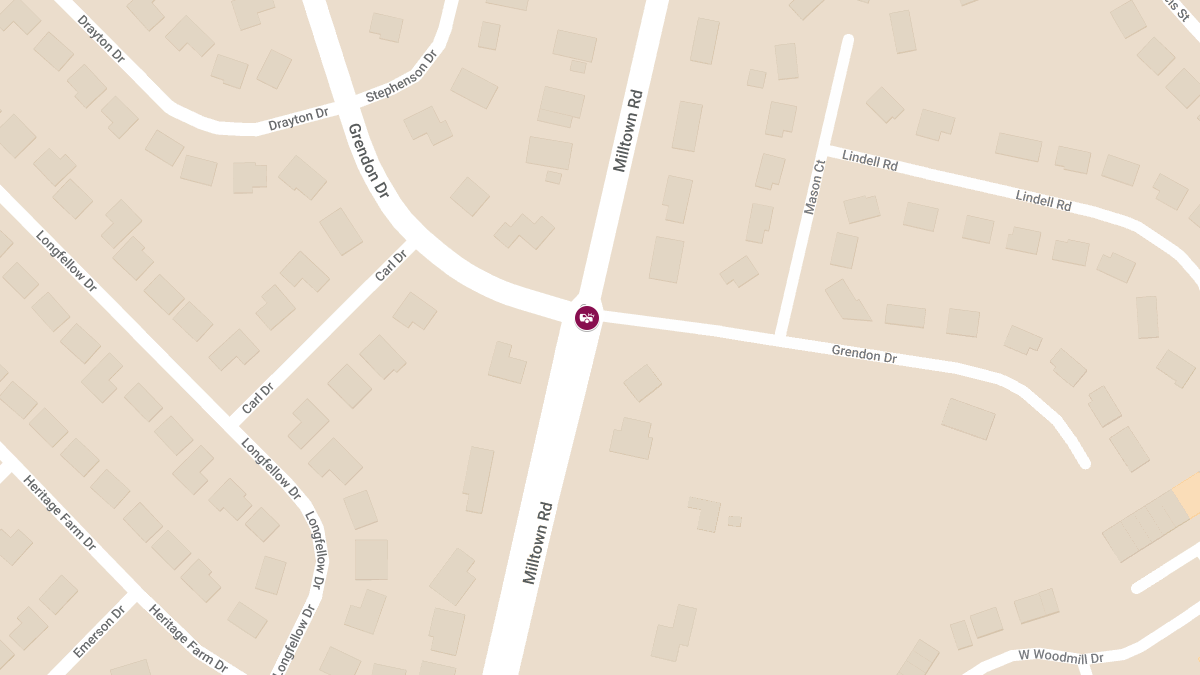 Injury Crash on Milltown Rd at Grendon Farms
