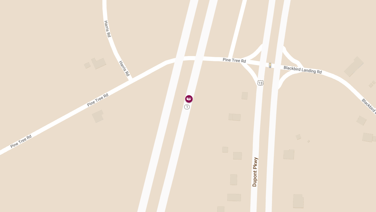 Injury Crash on Rte 1 SB Near Pine Tree Rd Overpass