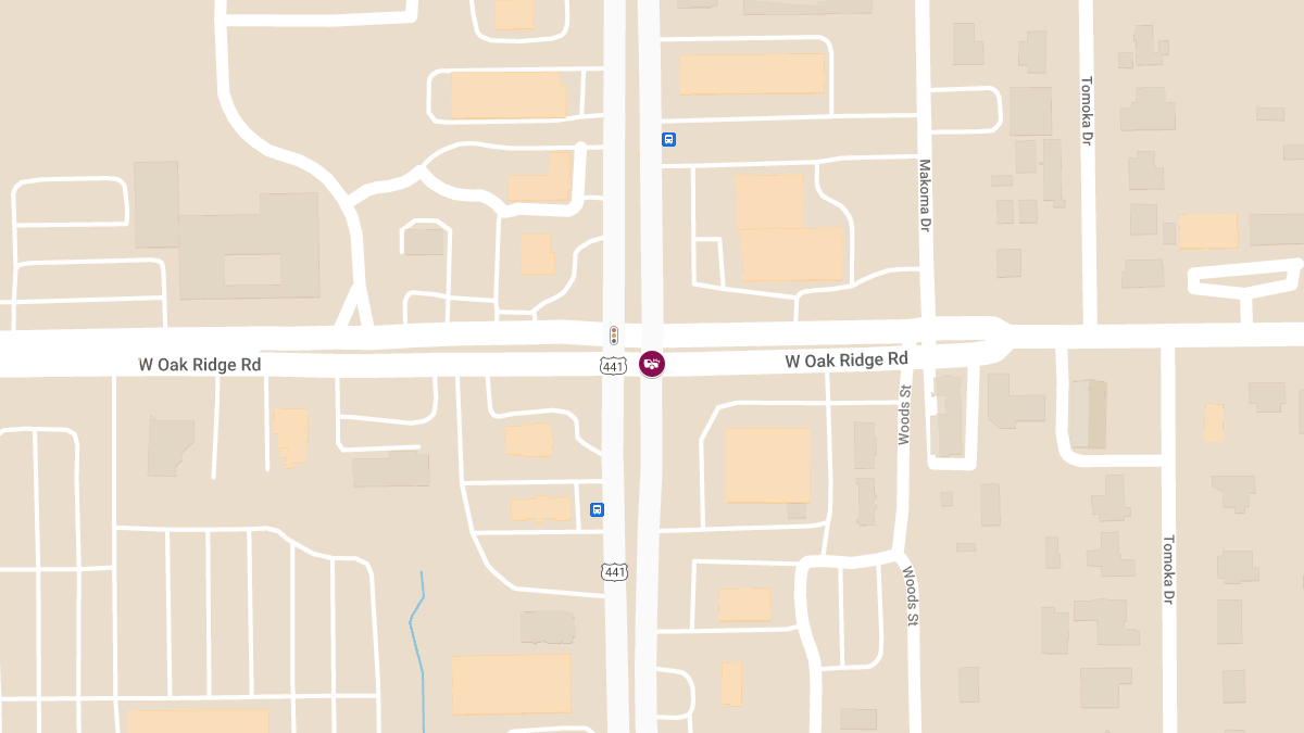 Injury Crash on S Orange Blossom Trl at W Oak Ridge Rd
