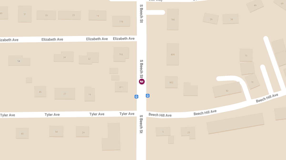 Injury Crash on S. Beech St