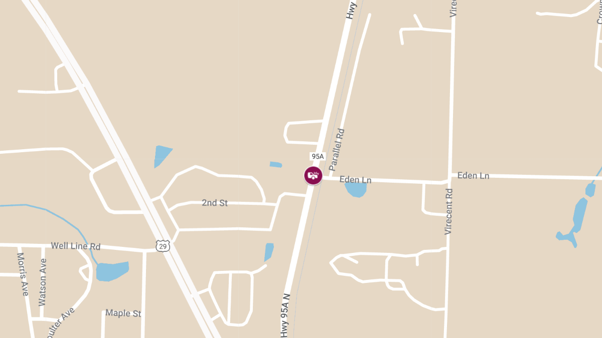 Injury Crash on SR-95 Near Harvest Hill Dr