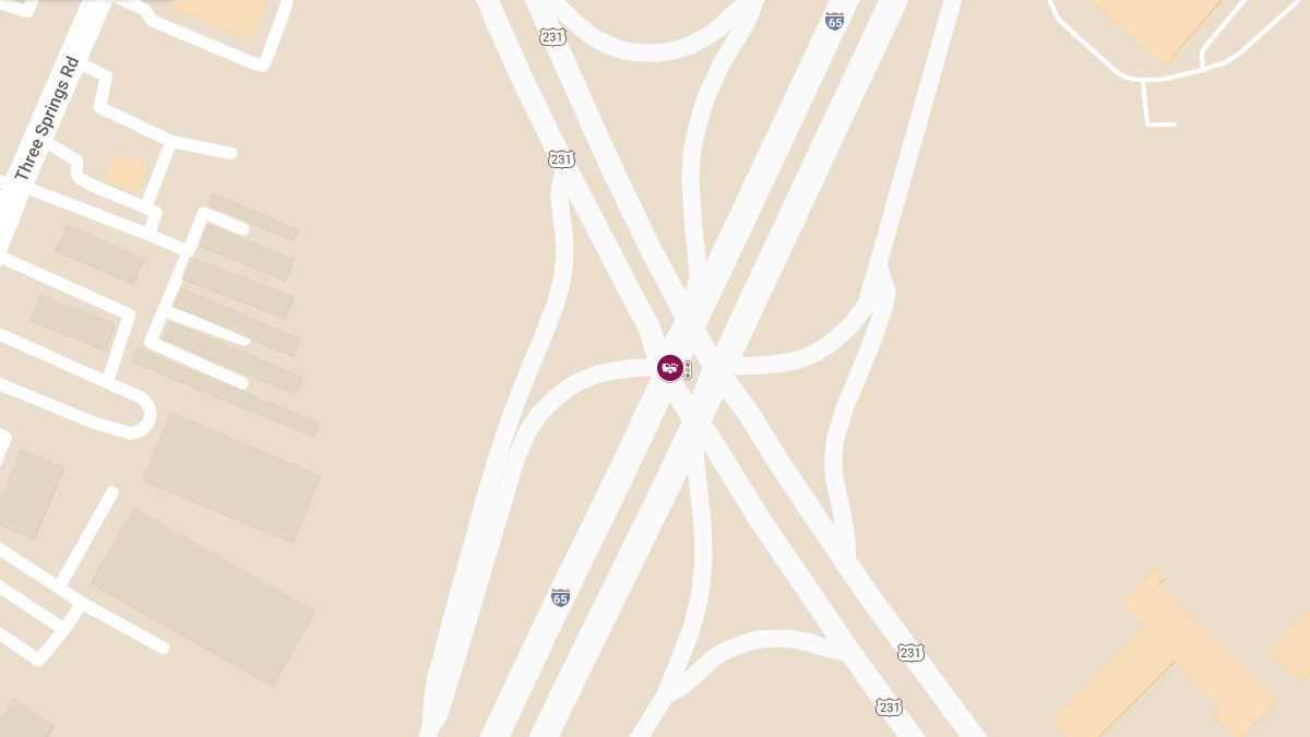 Injury Crash on Scottsville Rd at I-165