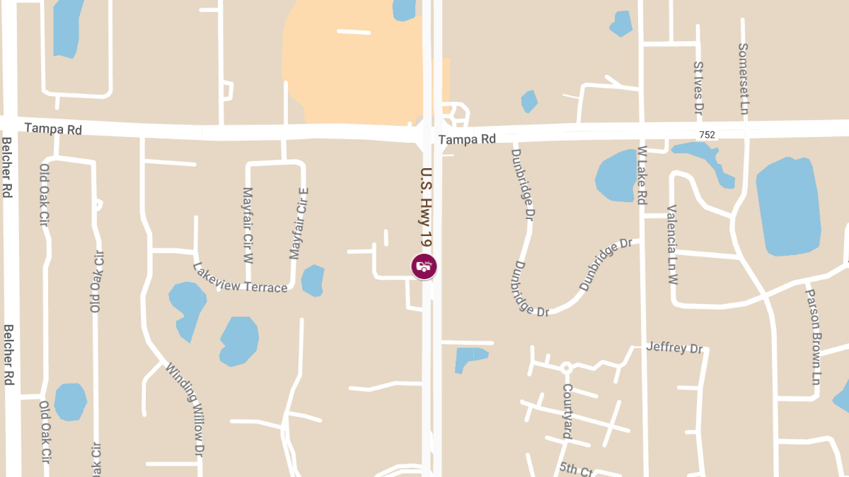 Injury Crash on US-19 Near Tampa Rd