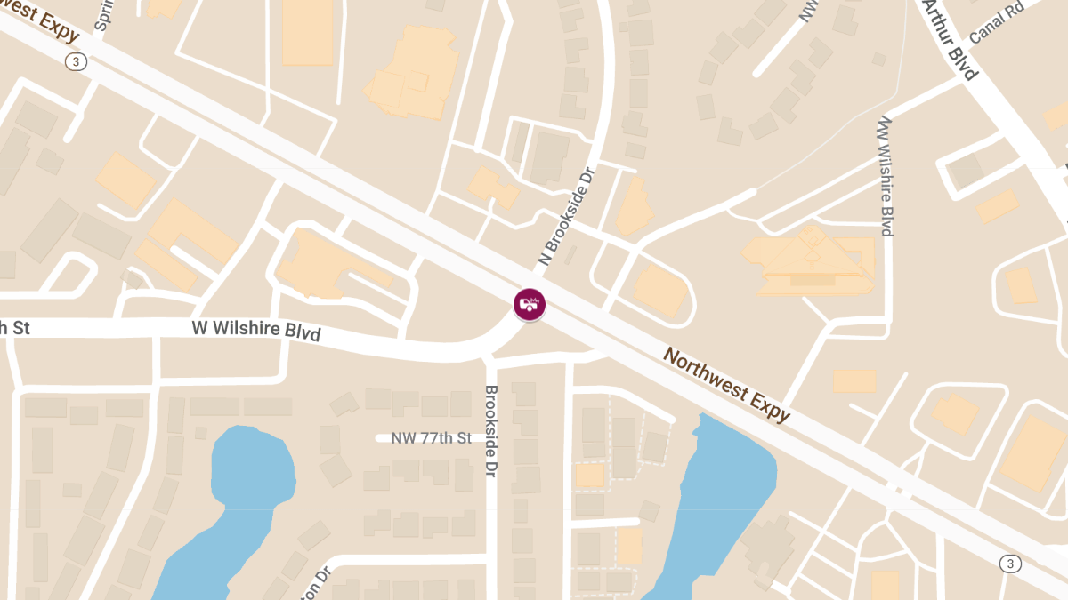 Injury Crash on W Wilshire Blvd at NW Expressway St