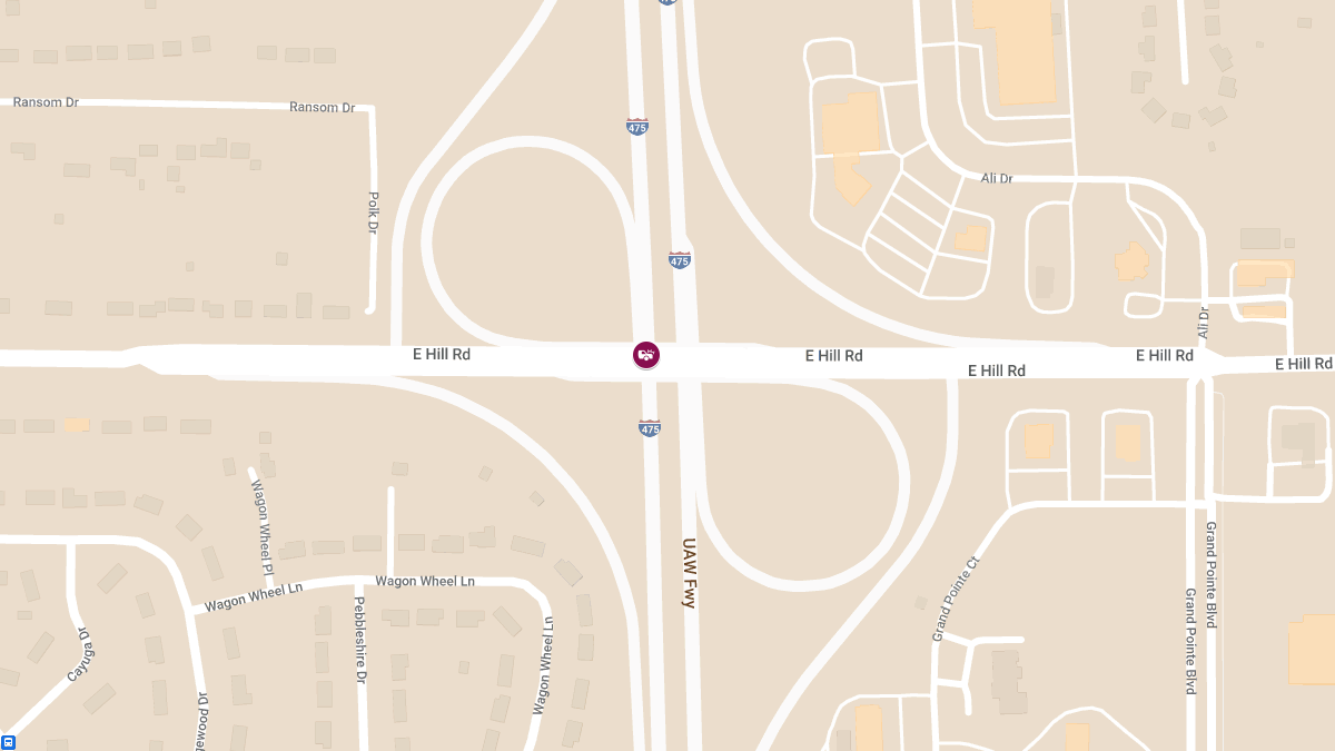 Injury Crash on WB Hill Rd to NB I-475 Ramp