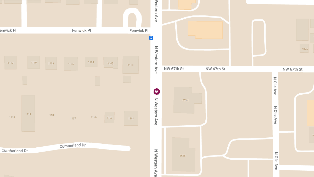 Injury Crash on Western Ave Near NW 67th St