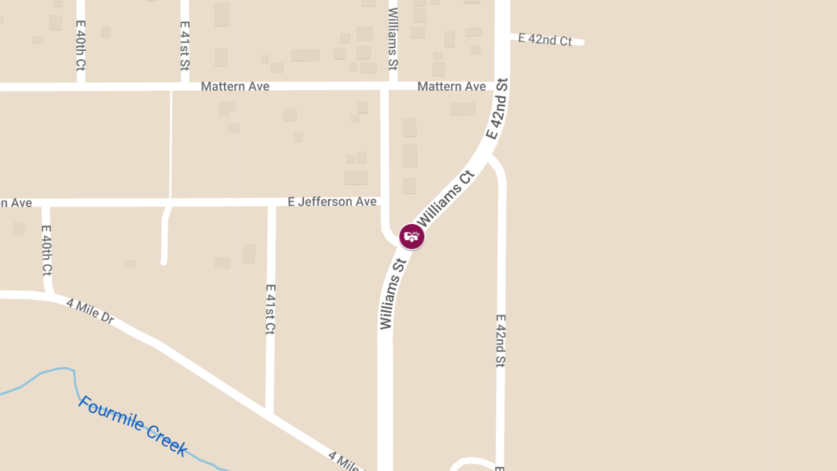 Injury Crash on Williams St.