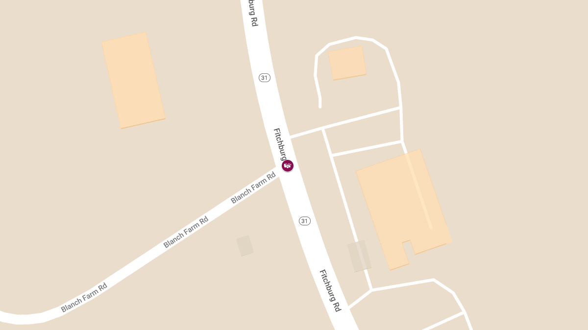 Injury Crash with Entrapment on Fitchburg Rd (Rte 31) & Blanch Farm Rd