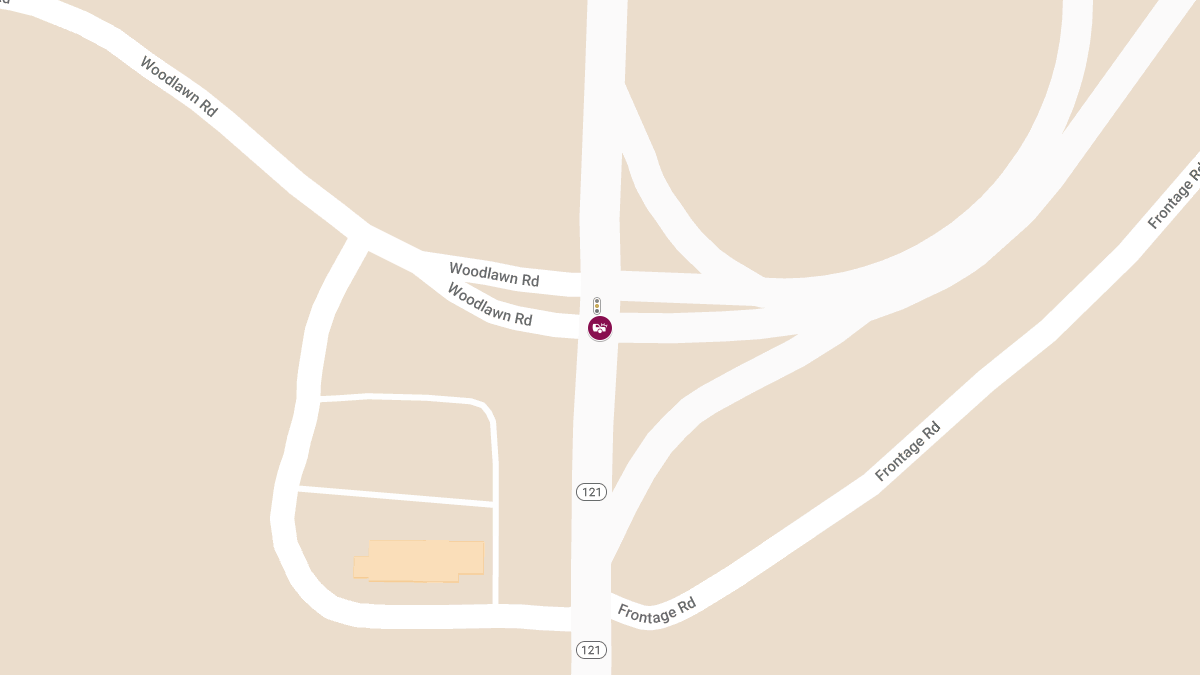 Injury Crash with Roadblock at S 6th St and Woodlawn Rd