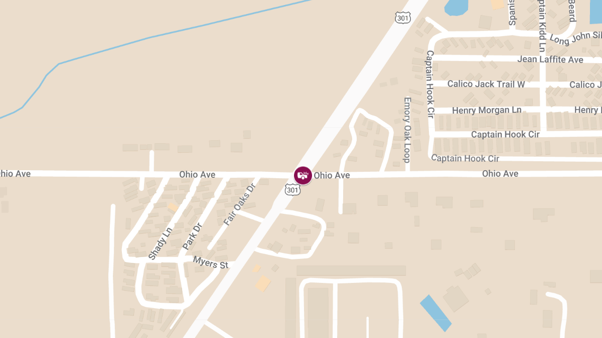 Injury Crash with Roadblock on US-301 Near Ohio Ave