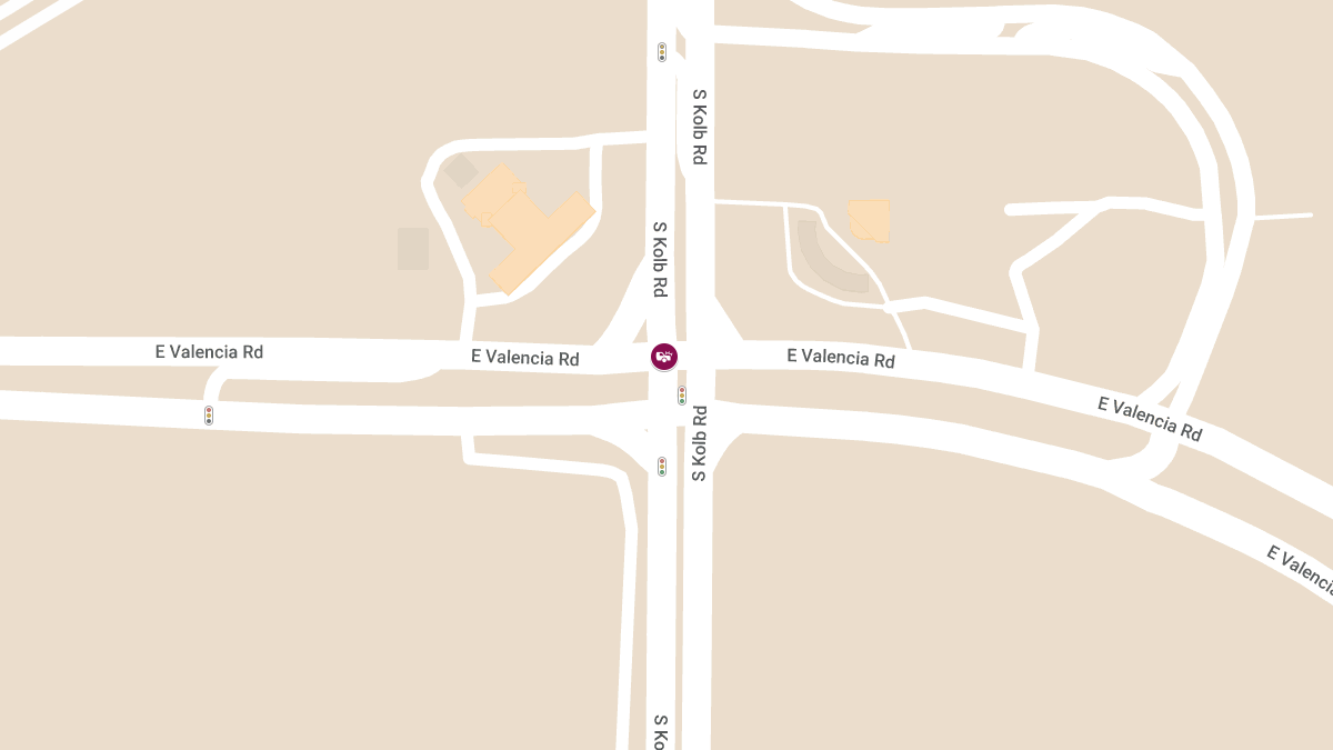 Injury Incident at S Kolb Rd & E Valencia Rd Ramp