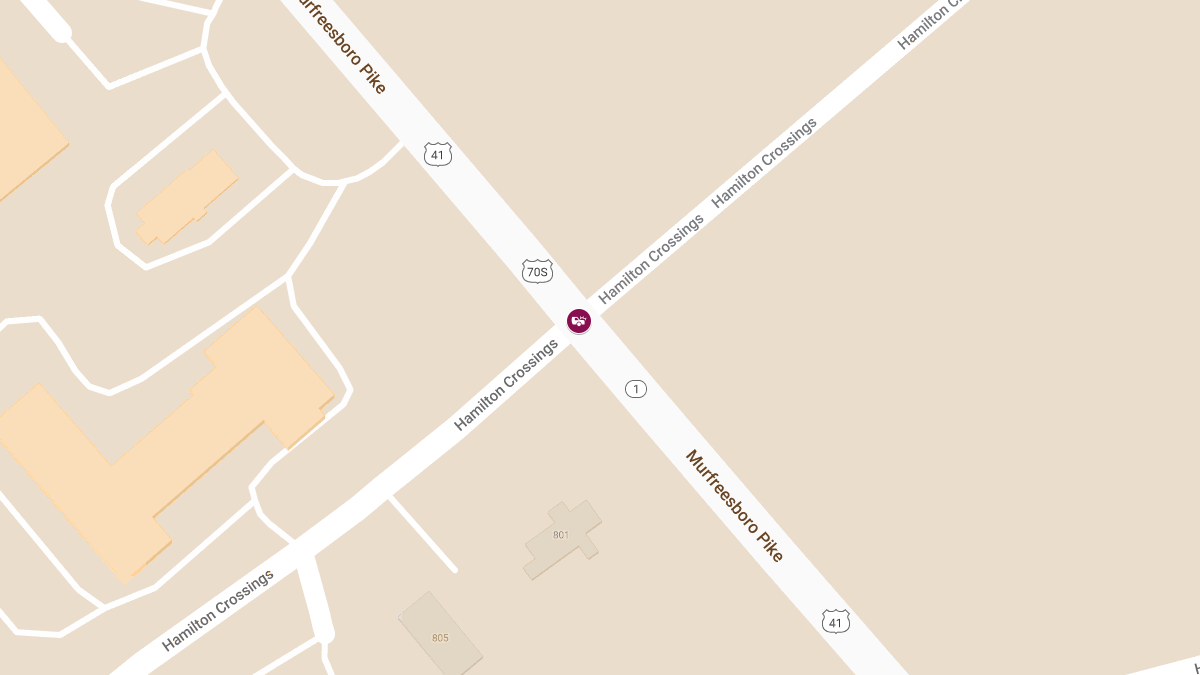 Injury Multi-Vehicle Accident at Murfreesboro Pike & Hamilton Crossings