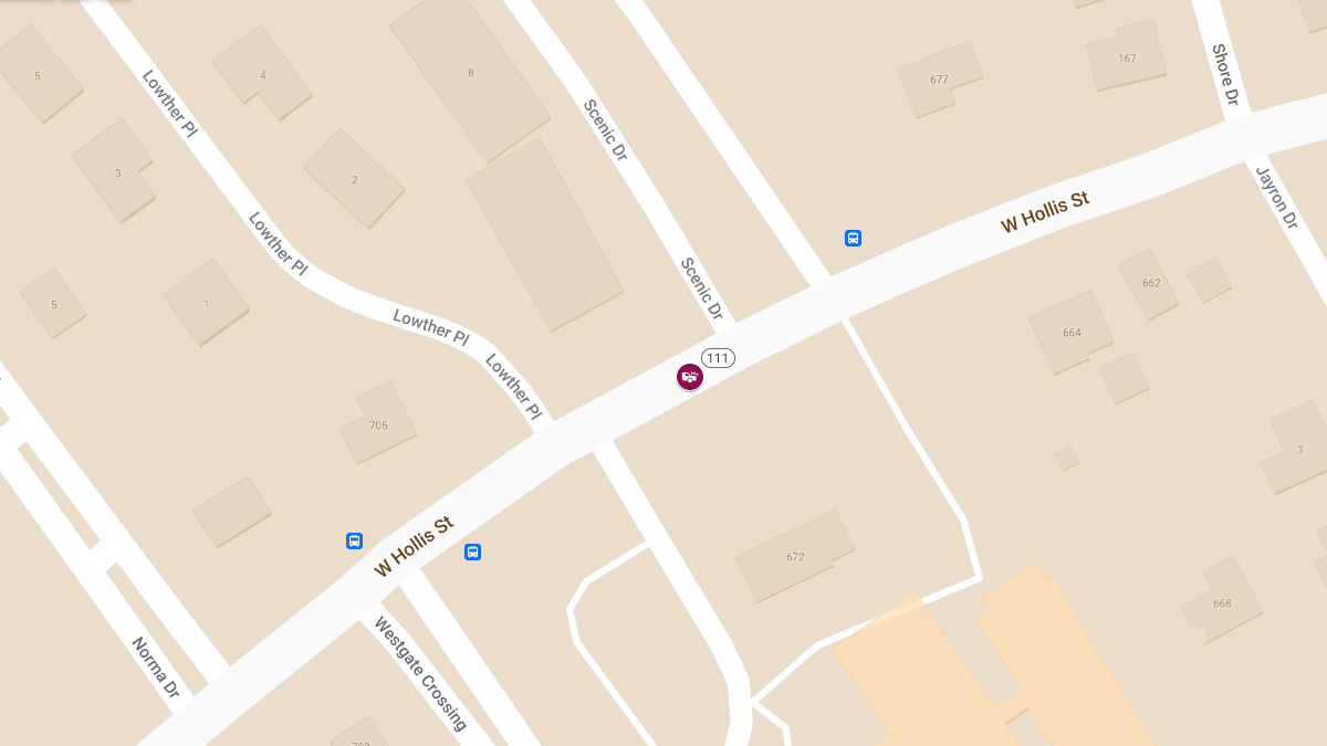 Injury Reported in Rollover Crash on W Hollis St (Rte 111)