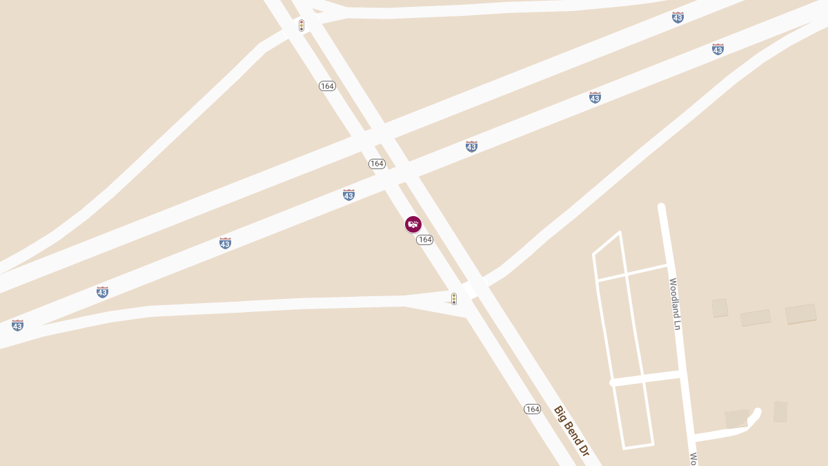 Injury Reported in Two-Vehicle Crash on SB 164 North of 43