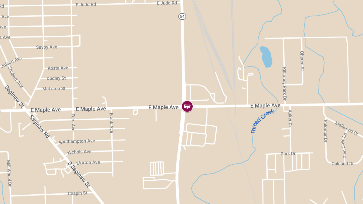 Injury Vehicle Accident at E Maple Ave & S Dort Hwy