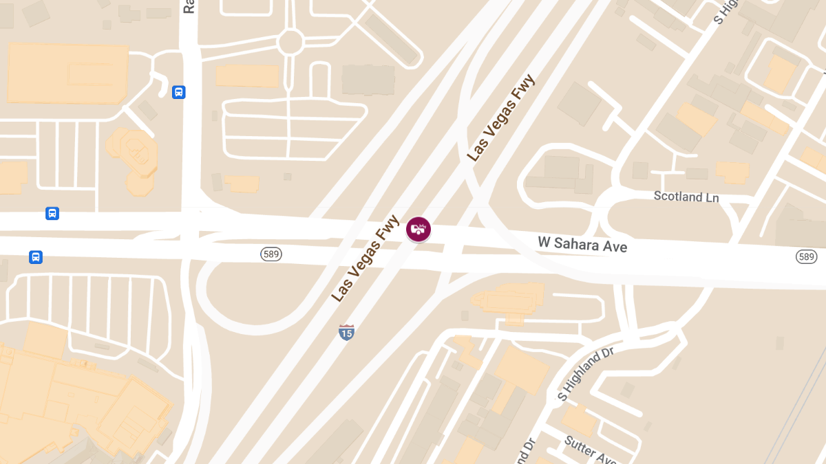 Injury Vehicle Accident at IR15 N & Sahara Ave