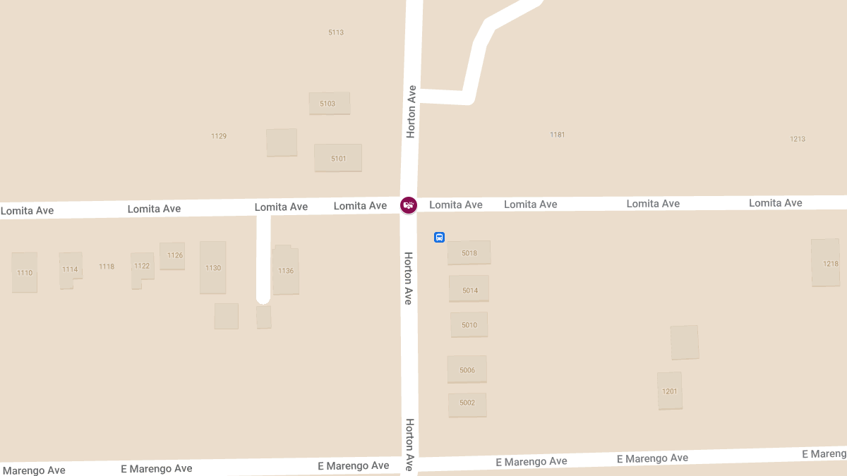 Injury Vehicle Accident at Lomita Ave & Horton Ave
