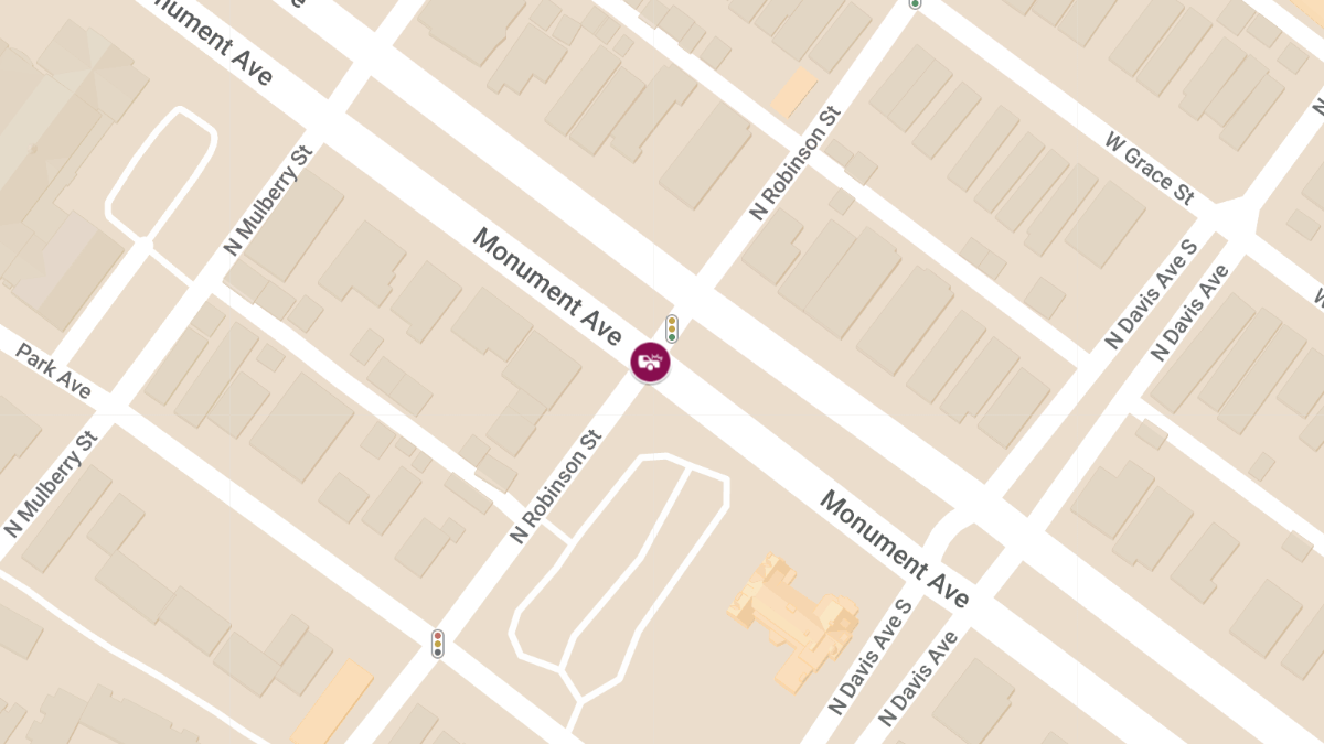 Injury Vehicle Collision at N Robinson St & Monument Ave