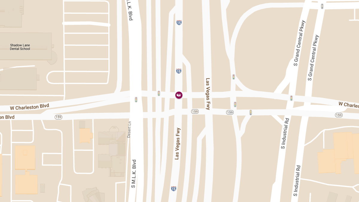 InjuryAccident with Injuries at IR-15 S Off-Ramp to Charleston Blvd