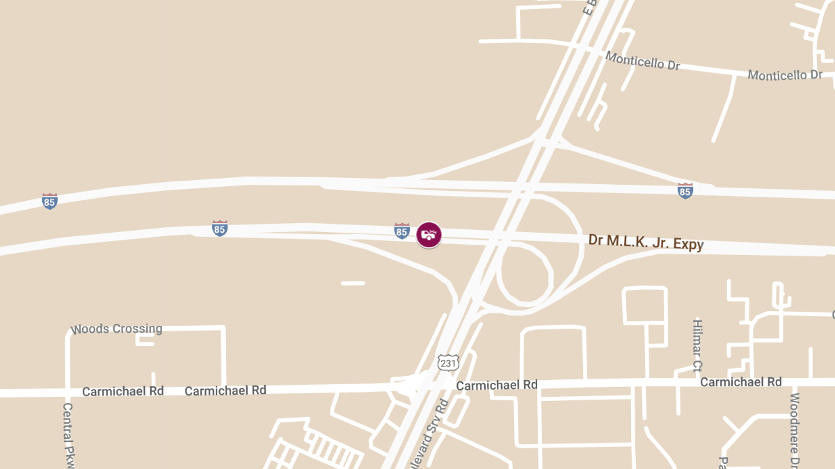 Major Crash on I-85 NB Near US-231 Eastern Blvd