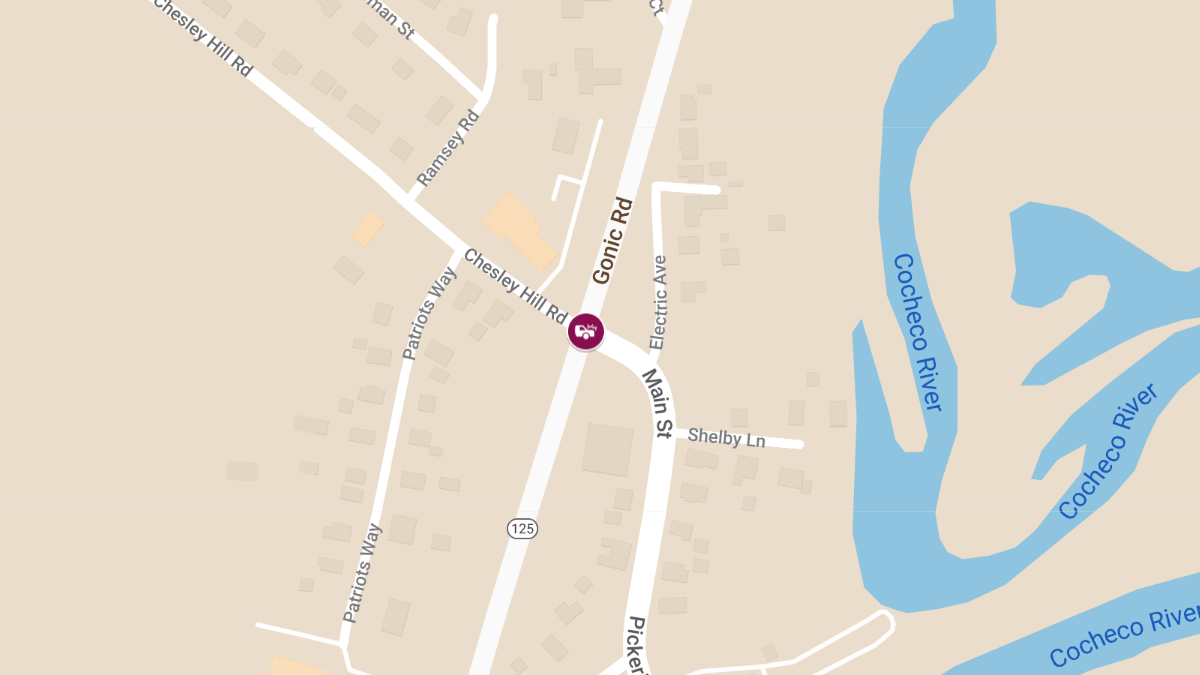 Motor Vehicle Accident With Injury at NH-125 & Chesley Hill Rd