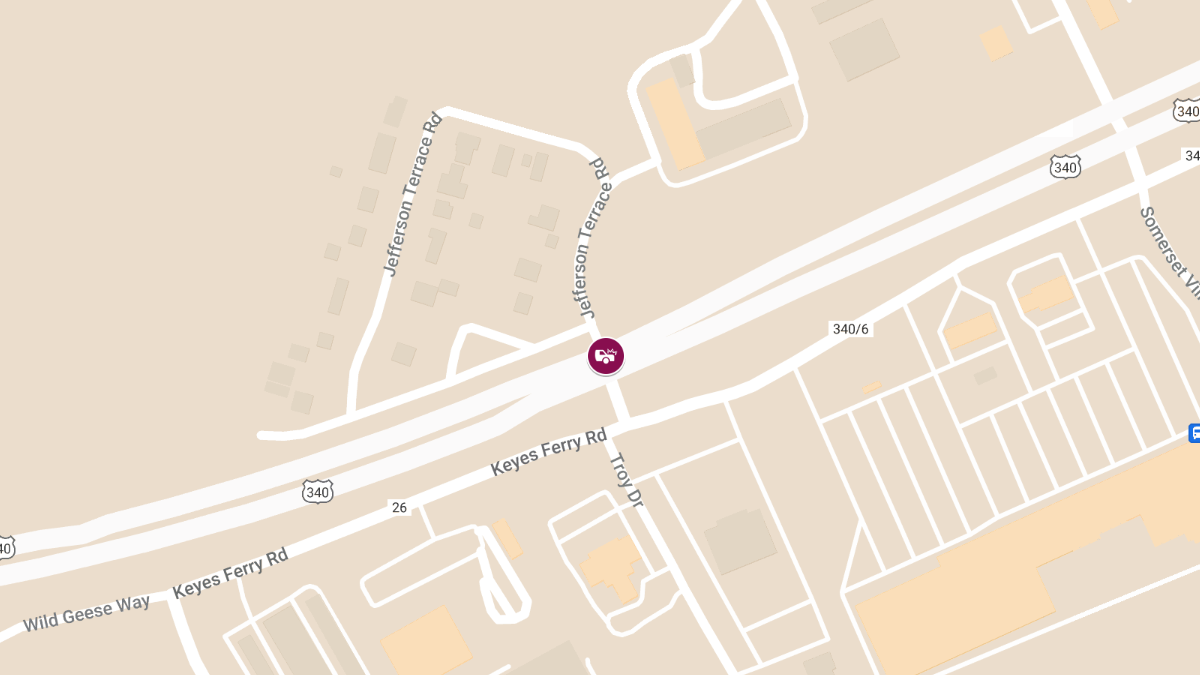 Motor Vehicle Accident With Injury at Rt 340 & Jefferson Terrace Rd