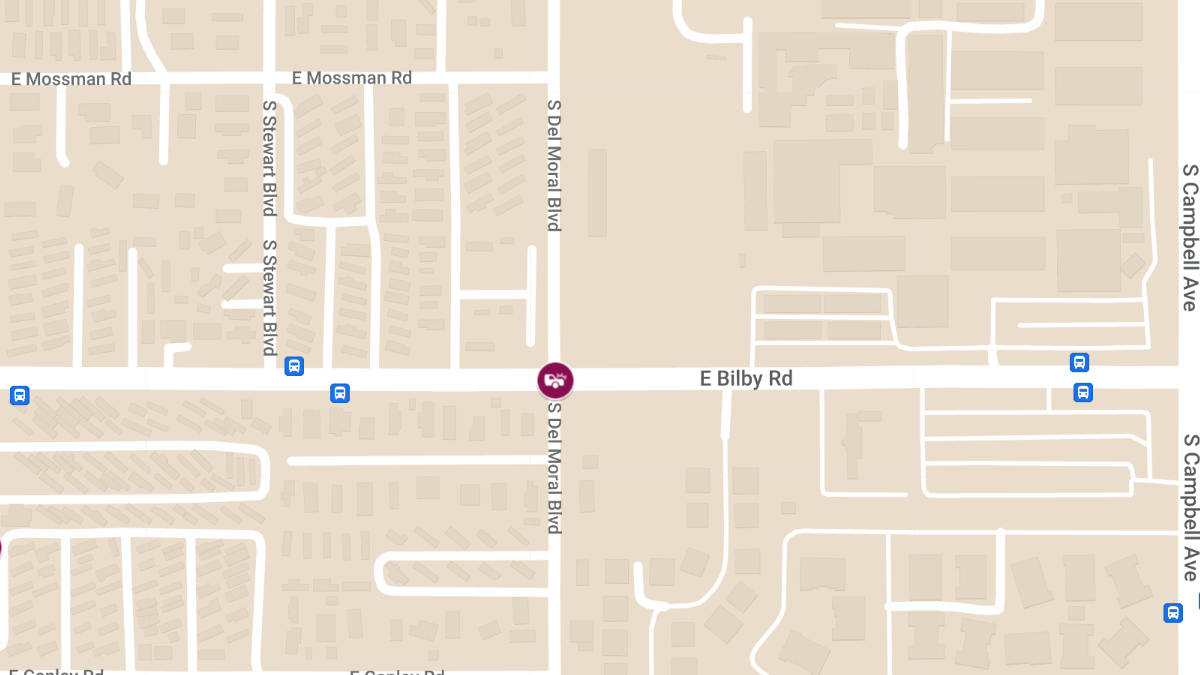 Motor Vehicle Accident With Injury at S Del Moral Blvd & E Bilby Rd