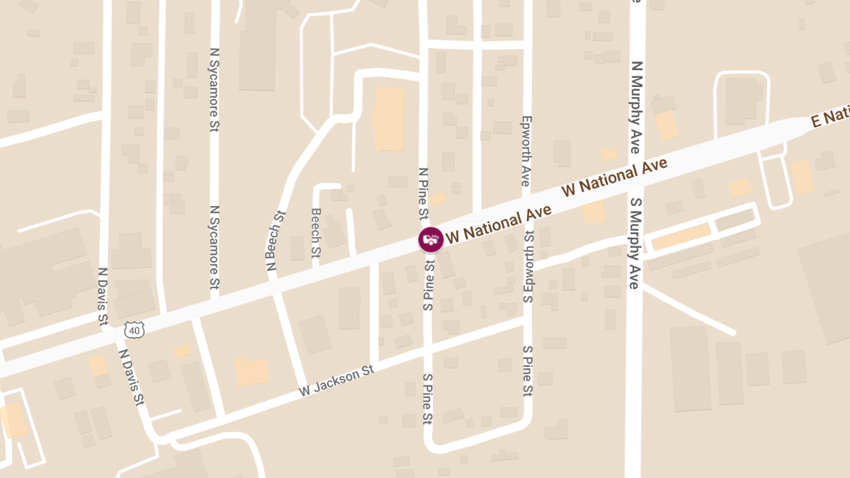 Motor Vehicle Accident on National Ave Near N Davis Causes Injuries