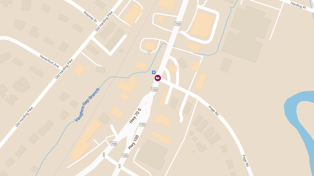 Motor Vehicle Accident with Injuries at Harding Pike & Page Rd