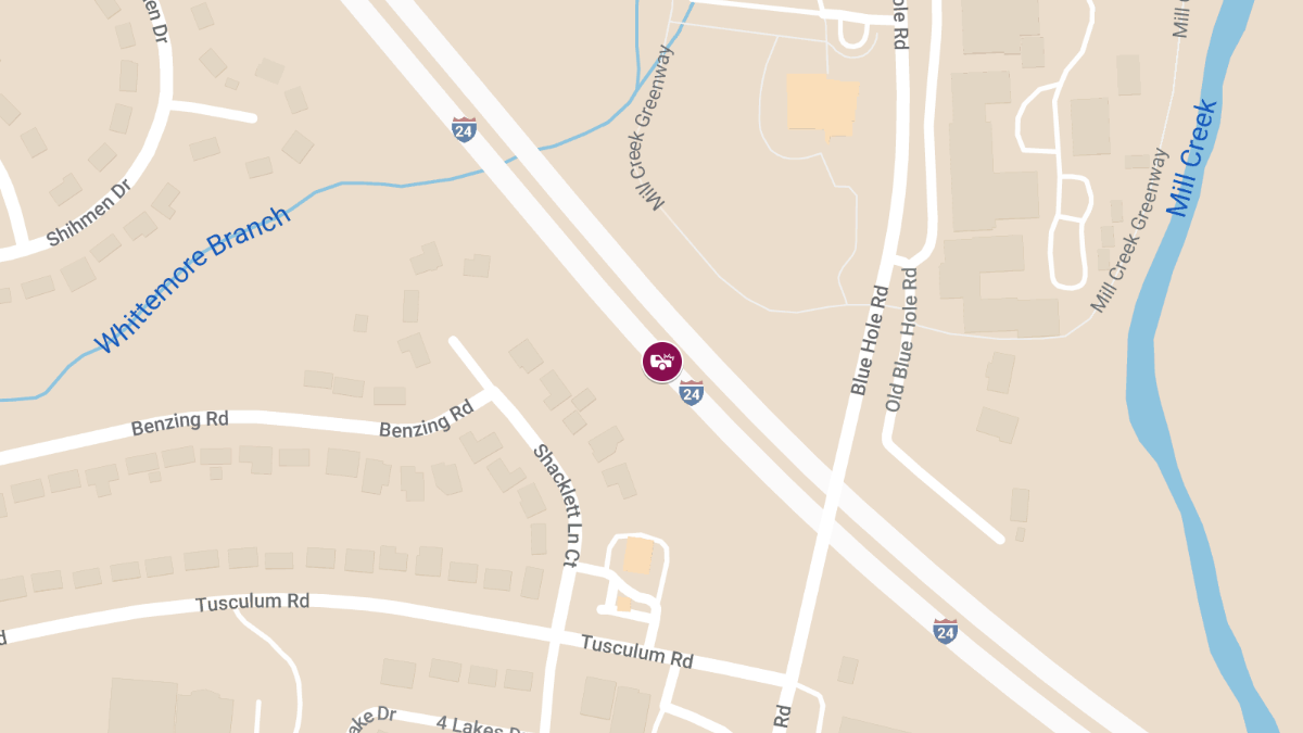 Motor Vehicle Accident with Injuries on I-24 E near MM 59