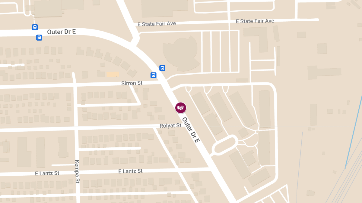 Motor Vehicle Collision with Injuries at 5001 E Outer Dr