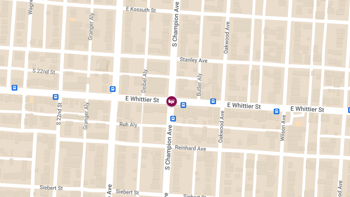 Motor Vehicle Collision with Injuries at E Whittier St & S Champion Ave