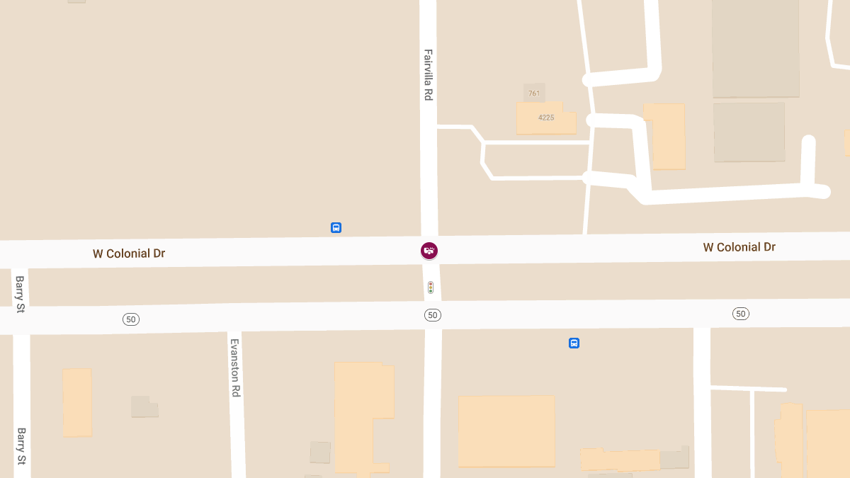 Motor Vehicle Collision with Injuries at Fairvilla Rd & W Colonial Dr