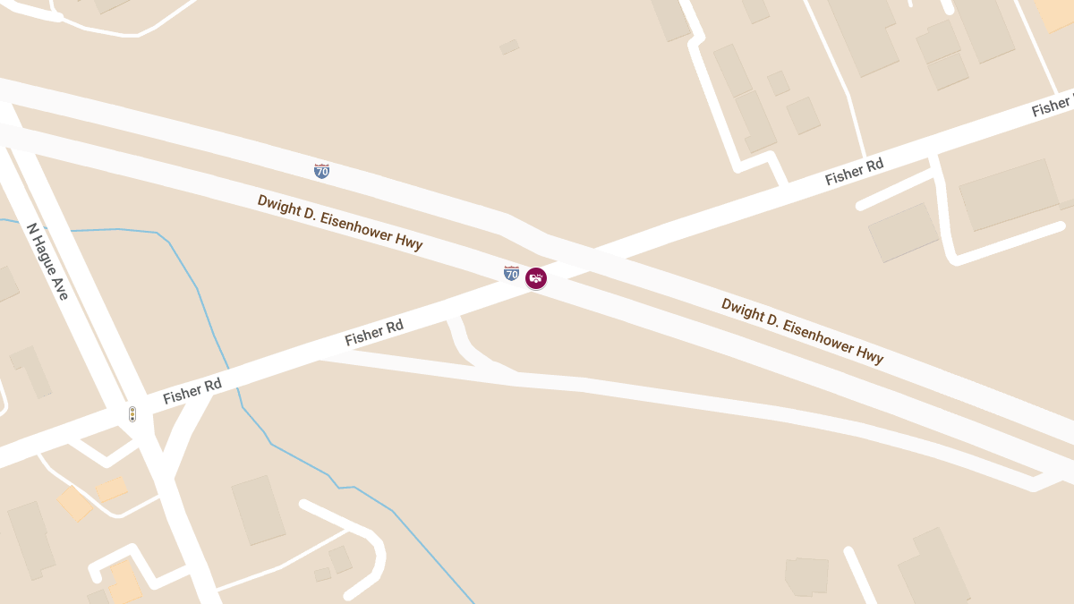 Motor Vehicle Collision with Injuries on I-70 W at Fisher Rd