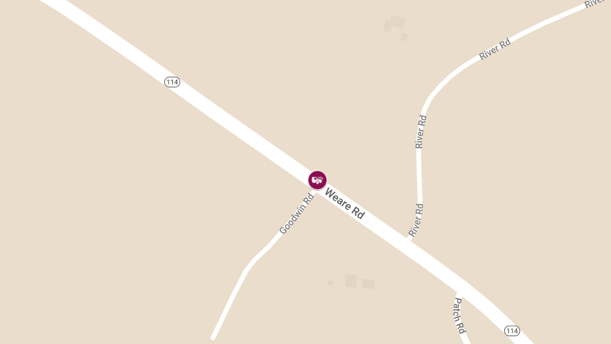 Motor Vehicle Collision with Injury and Entrapment at Rte 114 & Goodwin Rd