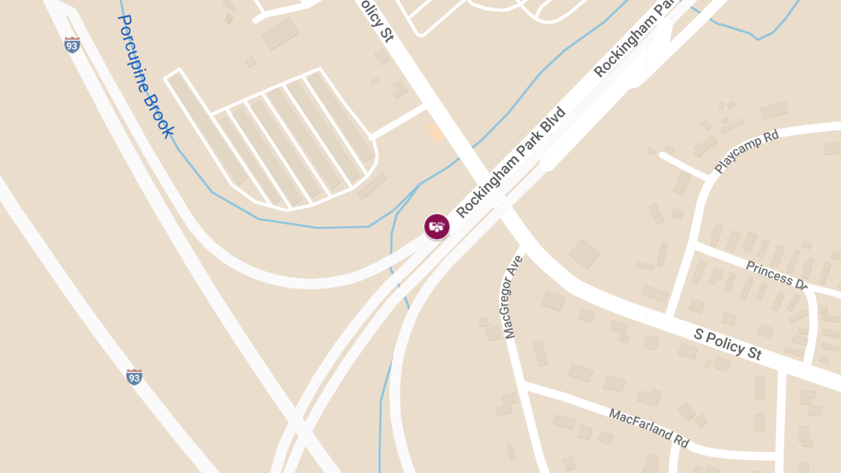 Motor Vehicle Crash With Injury on Rockingham Park Blvd Near I-93 Exit 1